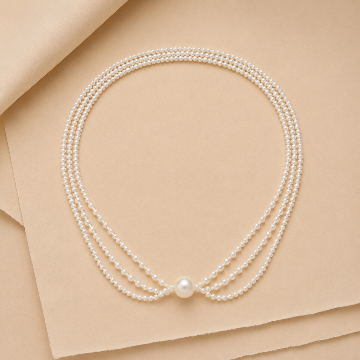 Multi-Strand Beaded Necklace
